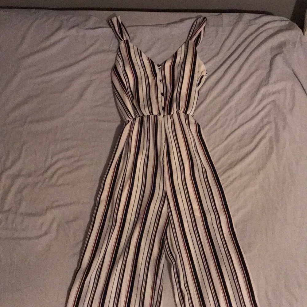 Striped jumpsuit